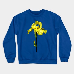 Yellow Iris and Bud Crewneck Sweatshirt